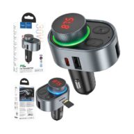 HOCO 30W Dual USB & Type C Charger & Transmitter w/ Micro SD Card Slot