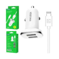 KAKU Dual USB Car Charger & Lightning Combo