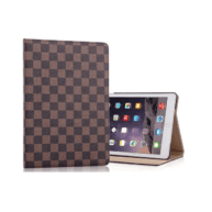 360 Rotation Case Checker Brown - iPad 9.7