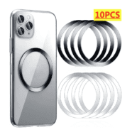 Magsafe Metal Plates Ring Set Of 10 - White & Black