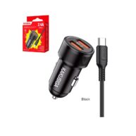 KAKU Dual USB Car Charger & Type C Combo