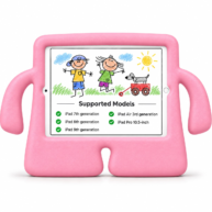 3D Silicone Stand Light Pink - iPad 10.2/Pro 10.5