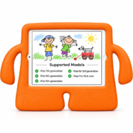 3D Silicone Stand Orange - iPad 10.2/Pro 10.5