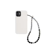 Wrist Lanyard Beads Black & Clear
