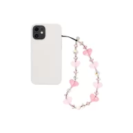 Wrist Lanyard Hearts Baby Pink