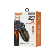 60w Car Charger Usb A & Type C