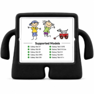 3D Silicone Stand Black - Tab S7/S8/S9/S9FE/S10/S10FE/S11