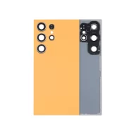 Replacement Back Cover Glass W/Camera Lens S24 Ultra - Orange