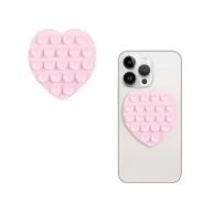 Suction Pad Heart Shape Baby Pink