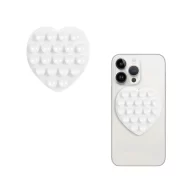 Suction Pad Heart Shape White
