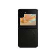Leather Magsafe Stand Black - Galaxy Z Flip 7