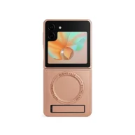 Leather Magsafe Stand Rose Gold - Galaxy Z Flip 7