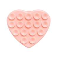 Heart Sticky suction Magsafe pad with stand - Pink