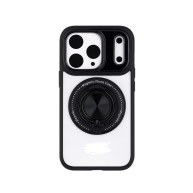 Clear MagStand Rotation Black - iPhone 16
