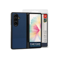 Dotted leather with pen holder Navy - Galaxy Z Fold 7