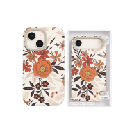 Velvet Flower Pattern Case White - iPhone 17 Pro