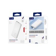ZUZG Dual Usb & Dual Type-C Ultra Thin Polymer 20,000 Mah Power Bank ZP-C001P