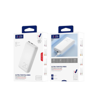 ZUZG Dual Usb & Dual Type-C Ultra Thin Polymer 10,000 Mah Power Bank ZP-C001