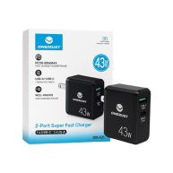 ONEMUST Dual USB/Type C 43W Fast Charger