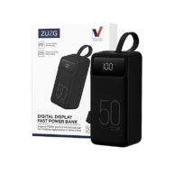 ZUZG Type C & Dual USB Power Bank 50,000mAh Black – (ZP-J32)