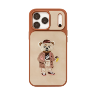Embroidery case teddy - iPhone 17 Pro