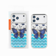 Holographic Butter Fly diamond Blue - iPhone 17 Pro