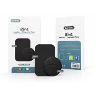 Go-Des 2in1 Mini Phone Magnet Plate Set with Small Leather and Metal Adhesive Discs