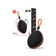Ultra Portable Wireless Bluetooth Speaker with Rugged Fabric Mesh and Splashproof Outdoor Audio Black
