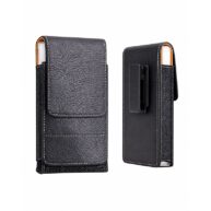 6.0 Inch Vertical Leather Magnetic Belt Pouch