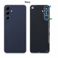 Replacement Back Cover Glass W/Camera Lens S24 Fe- Navy