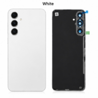 Replacement Back Cover Glass W/Camera Lens S24 Fe- White