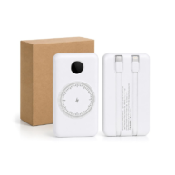 20000mAh Magnetic Wireless Power Bank with Built-In Cables & LED Display