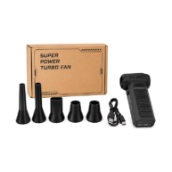 Mini Pro-Grade 130000 RPM Jet Fan Blower and Cordless Electronic Air Duster Kit