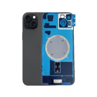 Back Glass with Frame iPhone 15 Plus - Black