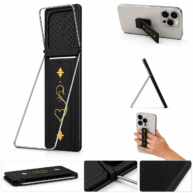 3in1 Phone Grip with Stand - Black