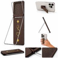 3in1 Phone Grip with Stand - Brown
