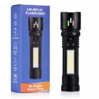 Powerful Torch Flash Light With Flasher & Zoom In / Zoom Out