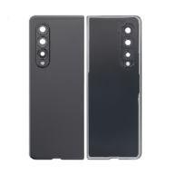 Replacement Back Cover Glass W/Camera Lens Z Fold 3 - Black