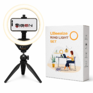 UBeesize 10inch RGB LED Ring Light With Tripod