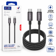 ZUZG 240w C To C Cable Metal Weaving