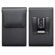Leather Belt Pouch Black - iPhone Duo / Z Fold 8