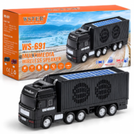 10 Wheeler Truck Bluetooth Speaker WS-691  - Black