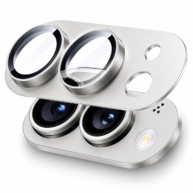 Metallic Camera Ring Protector Frame Star White - iPhone Duo