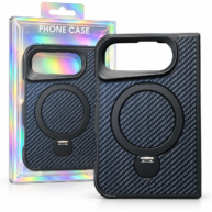 Carbon Fiber Rotation Stand Black - iPhone Duo