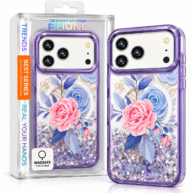 Floral Glitter MagSafe Purple - iPhone 17 Pro