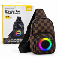 XKT Shoulder Speaker Checker Brown XK-802