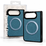 Carbon Fiber Magsafe Blue - iPhone Duo